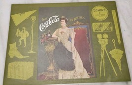 VTG COCA-COLA AD Calendar Girl PRETTY GIRL PLASTIC COATED PLACEMAT, Vintage - $14.03