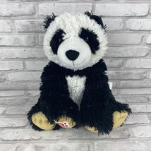 Build A Bear Fuzzy Panda Bear Black White Plush 12" Stuffed Animal BAB 2017 - $13.35