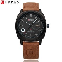 CURREN Classic Leather Men Watches Sport Waterproof Watch Men Military C... - £32.38 GBP