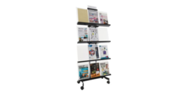 Mobile Display Transparent Shelves, 12 Compartments - £107.31 GBP