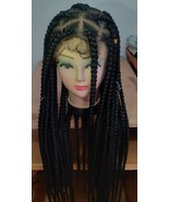 Full lace  braided  knotless big box braids  wig. 36 inches - £150.13 GBP