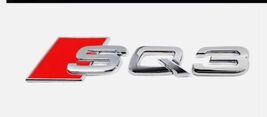 Chrome 3D Rear Trunk Emblem Badge For Audi SQ3 Sedan Avant Gloss Silver ... - $24.99