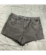 Wild Fable Super High-Rise Women&#39;s Size 16 Black Denim Cut-Off Shorts - $12.97 CAD