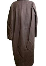 Long Haider Ackermann Cowl Neck Wool Dark Gray Coat Sz 42 Made in Belgium Women image 10