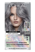 L&#39;Oreal Paris Feria Multi-Faceted Shimmering Permanent Hair Color, Smokey Silver - £14.34 GBP