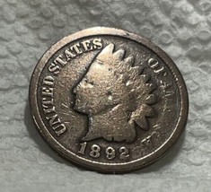 1892 Indian Head Penny Cent Us Coin - $16.70