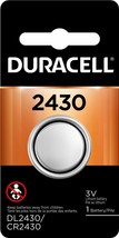 12-Pack Duracell 2430 Batteries 3.0 Volt Lithium Coin Button - £16.46 GBP