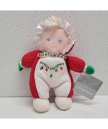 Soft Dreams Baby Merry Christmas Rattle Blonde Doll Plush Stuffed Therma... - $16.75