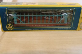 HO Scale AHM, 50' Pulpwood Rack Car, Santa Fe ATSF, Red #96178 - £18.54 GBP