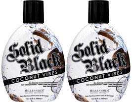Millennium Tanning Solid Black Coconut Vibes Coconut Infused Tanning Lotion 2... - £47.96 GBP