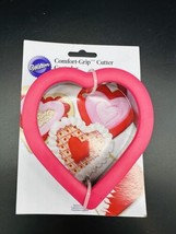 Wilton Comfort Grip Cookie Cutter Large 4 Inch Heart Pink Valentines Love P - $9.89