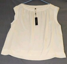 Talbots Top Women&#39;s Off White Silky Feel Sleeveless Shell Tank Sz 18WP Plus NWT  - £18.34 GBP