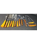 12 Vintage Bakelite Handle Kitchen Utensils Great Colors - $244.72
