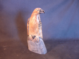 Old Vtg Beautiful Homemade Eagle Bird Art Horn - £64.06 GBP
