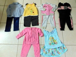 BABY TODDLER GIRLS 2 Piece Sets Lot of 6 - 12 Pieces All Size 3/3T PREOW... - £15.97 GBP