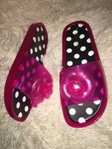  Kate Spade &quot;Splash&quot; Pink Swirl Jelly Slides Sandals Sz 8 New $128 - £79.13 GBP
