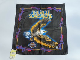 Vintage Harley Davidson Bandana Eagle Soars Alone Colorfast  NOS w/Tags 22x22" - $23.75