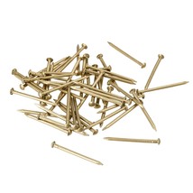 uxcell Small Tiny Brass Nails 1.2x20mm for DIY Decorative Pictures Wooden Boxes  - £17.62 GBP