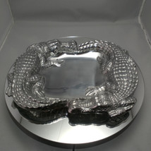 Arthur Court Designs Aluminum 9&quot; Alligator Catchall Tray - £76.58 GBP