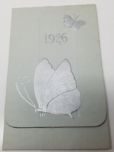 1926 Mt. Auburn Community High School Graduation Program Butterfly Gray Silver - £15.14 GBP