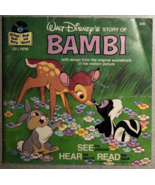BAMBI (1978) Disneyland softcover book with 33-1/3 RPM record - $18.89 CAD