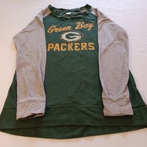 NFL Team Apparel Green Bay Packers Women's Green & Gray T-Shirt Long Sleeve M image 10