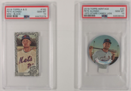 Lot Of 2 PSA 10 Graded 2019 Topps Pete Alonso Collectible Cards - £108.98 GBP