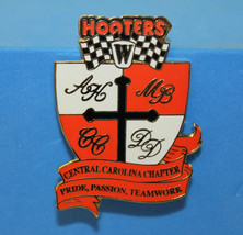 Hooters Central Carolina Chapter Pride Passion Teamwork Alan Kulwicki Race Pin - £11.78 GBP