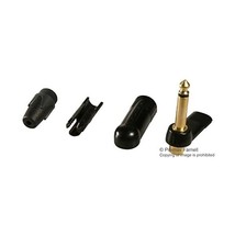 Neutrik 6.35mm Mono Metal Right Jack Angled Jack Plug with Black Body &amp; ... - $27.00