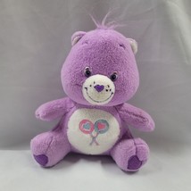 Carebear Share Bear Purple Lollipop Stuffed Plush Nanco 2003 7&quot; - £7.88 GBP