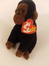 TY Beanie Baby Congo the Black Gorilla Retired 8&quot; Tall Mint With All Tags - £11.73 GBP
