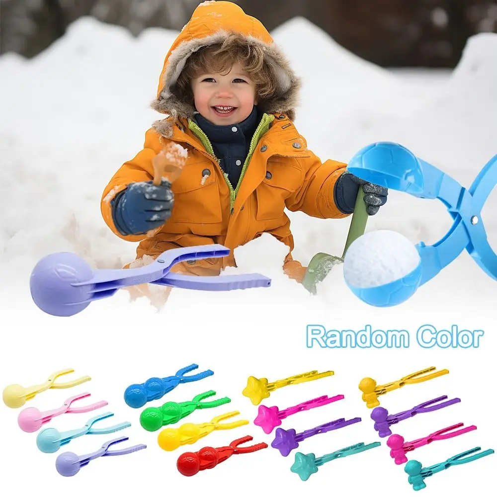 Random Color Winter Snow Toy Cute Plastic Soccer Shaped Snow Play Toys Snowball - £11.67 GBP+