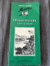 1963 Michelin French Riviera Guide 2nd Edition - $47.50