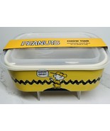 PEANUTS Chow Time Stoneware Lunch Box 32 oz. GOOD GRIEF! New - $24.70
