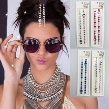 Face Body Tattoo Sticker Hair Gems Mermaid Crystal Pearl Rhinestone Glitter Make - £23.66 GBP