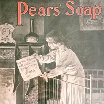 Pears Soap 1899 Advertisement Christmas Victorian Santa Lithograph Art DWCC9 - £59.74 GBP