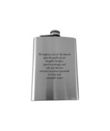 8oz The Happiness of your life Marcus Aurelius SS Flask L1 - £17.20 GBP