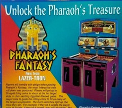Lazer-Tron Paraoh&#39;s Fantasy Arcade Flyer Original Redemption Games Art Print - £9.69 GBP