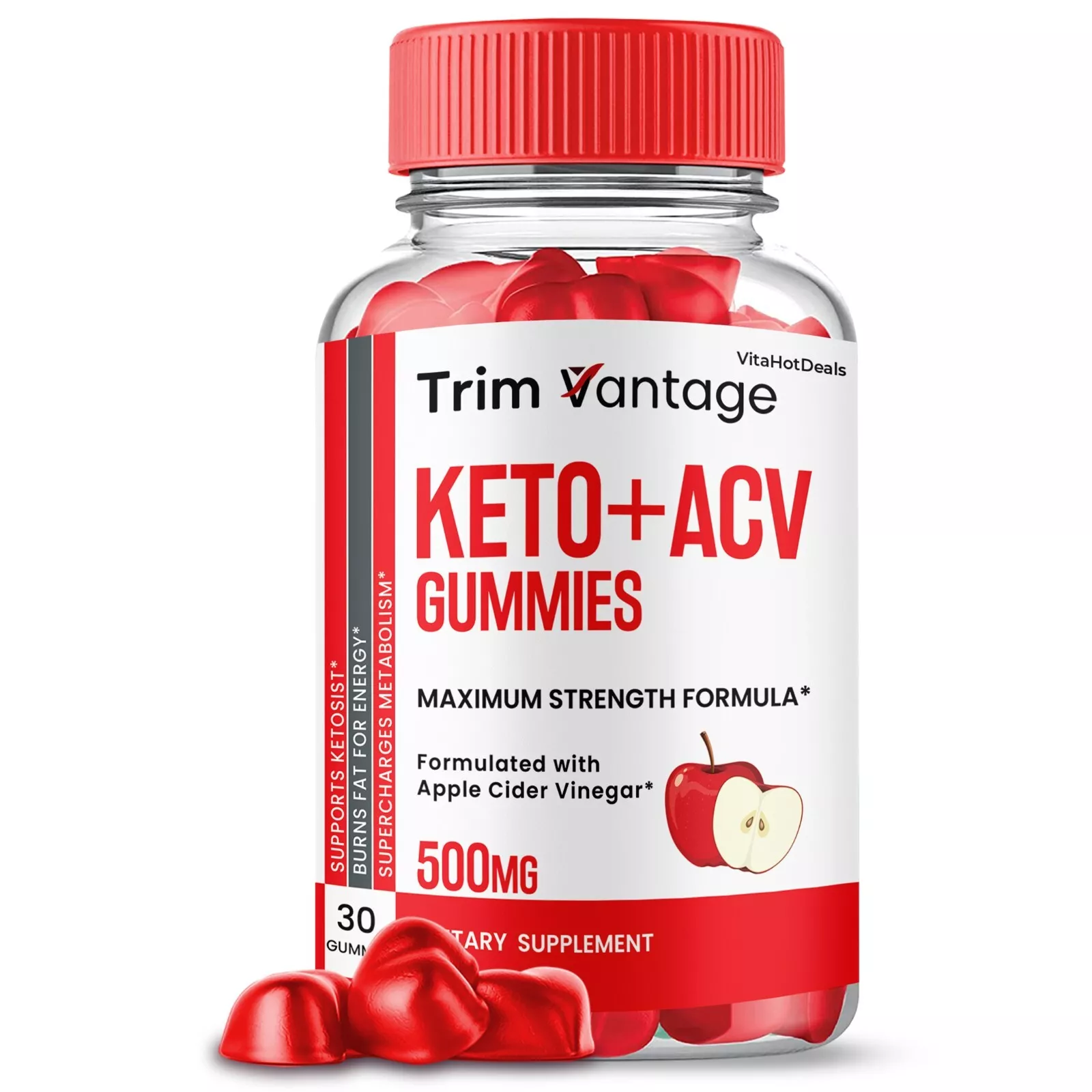 Trim Vantage Keto ACV Gummies, TrimVantage ACV Max Strength Supplement (... - $41.98