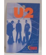 U2 / BONO / EDGE - TOWER RECORDS PROMOTIONAL LAMINATE BACKSTAGE PASS - $187.91 MXN