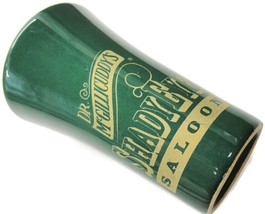 Dr. Mc Gillicuddy&#39;s Shady Eye Saloon Green Yellow Shot Glass Man Cave Bar - £14.23 GBP