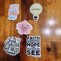 Jesus Stickers Lot of 5 ~ Love Religion Christ Faith Christian Lot E - £7.93 GBP