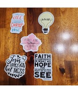 Jesus Stickers Lot of 5 ~ Love Religion Christ Faith Christian Lot E - £7.94 GBP