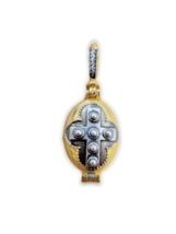 Gold Plated Sterling Silver 925 Russian Orthodox Cross Egg Relic Case Pendant - $76.99