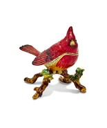 Bejeweled Cardinal Charlie Trinket Box - $135.38 CAD