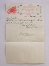 1906 antique RED MEN WYOMISSING TRIBE 231 berwyn pa WILSON A BEAU by law... - £27.18 GBP