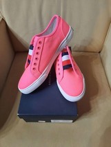 Tommy Hilfiger Women&#39;s Anni Slip on Sneaker Bright Pink Sz 8M New in Box - $34.65