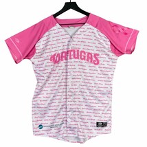Daytona Tortugas Baseball Jersey Mens 42 Pink Breast Cancer Awareness - £242.68 GBP