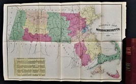 1874 Antique Massachusetts History W Foldout Map Illus Rebound - £71.52 GBP