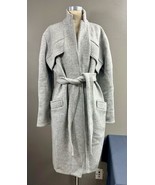 Beautiful Grey SALLY LAPOINTE Overcoat Size 4 - Small/Medium - $182.78 CAD
